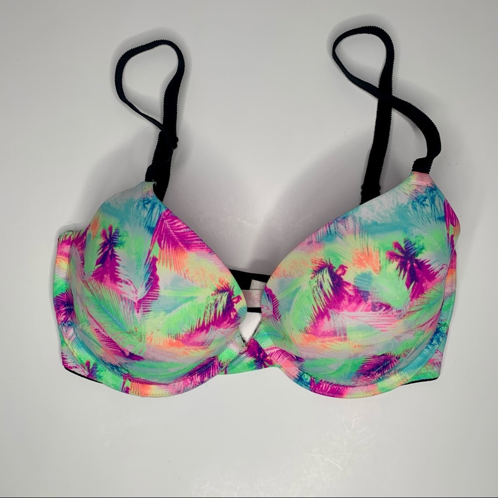 VS PINK | Tropical Feather Print Bra 32 DD